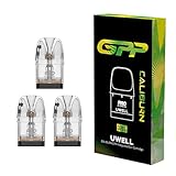 電子タバコ 交換用カートリッジ Caliburn GPP Integrated Coil Cartridge (side refill) 交換用POD カリバーン GPP カートリッジ 3ml Caliburn G4/G4 Mini/G3/GK3/GK3 TENET/G3 Lite/G3 Lite KOKO/G3 Pro/G3 Pro KOKO/G3 ECO対応ポッド ベイプ ニコチンフリー リキッドなし (0.6Ω、3個入り)