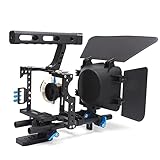 カメラケージ デジタル一眼レフカメラケージ 調節可能なマットボックス カメラユーザー向け A7S A7 A7R A7RII A7SII GH4用