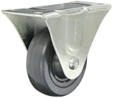 Shepherd General Duty Series 4 Diameter Hard Rubber Wheel Single Race Rigid Caster, 6-1/8 Length x 3