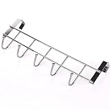kanzdキッチンストレージラックCupboard HangingフックハンガーChestストレージオーガナイザーホルダードアフック 6cm シルバー