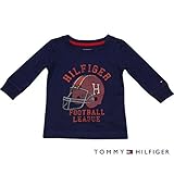 Tommy Hilfiger(トミーヒルフィガー) ヘルメットプリントロゴTシャツ(Navy) 3-6m(3-6ヶ月)[並行輸入品]
