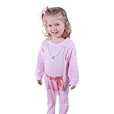 AmazingDeal 子供服 ロンパース ベビー爬行服 女の子 ジャンプスーツ ルームウェア カバーオール　長袖 春秋 綿製品 連体衣装 可愛い ピンク (70（3～6ヵ月）)