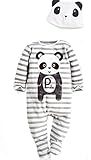(ビグッド)Bigood ベビー 赤ちゃん 新生児着ぐるみ アニマル柄 ジャンプスーツ カバーオール ロンパース 出産祝い プレゼント（パンダ・95）