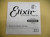エリクサー .023 15123 バラ弦 1本 コーティング ナノウェブ Elixir アコースティックギター弦 ブロンズ ワウンド弦