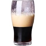 【morning place】 ビール パイント グラス 黒ビール ギネス インペリアルビールグラス イングリッシュパブスタイル (1個)
