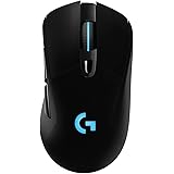 Logitech G703 Lightspeed Wireless Gaming Mouse, Black