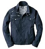 [コーコス信岡] アウター ジャケット ストレッチコードピケ ストレッチ素材 ワーク 作業服 GA-3910 ネイビー M