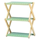 VLUSH 木製ラック フリーラック 玄関収納棚 ウッドラック 折り畳みラック