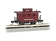 Bachmann old-time caboose-central Pacific Nスケール、酸化Prototypicalレッド