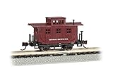 Bachmann old-time caboose-central Pacific Nスケール、酸化Prototypicalレッド