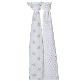 エイデンアンドアネイ ADEN+ANAIS おくるみ 2枚セット モスリンコットン クラシック スワドル フルーログレー(4036) SWADDLING WRAPS fluro grey ベビー ブラ