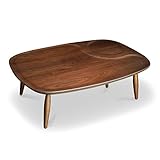 座卓 emイーエム 120cm プレート型 幅120cm 奥行80cm 高さ39 ウォールナット突板 ブラウン 座卓 ヒーターなし 洋室 和室に合う座卓 キッズプレート型 北欧風ジャパニーズデザイン リビングテーブル 和ジャパニーズモダン 