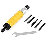 電気彫刻ツール　電気ノミ用先端キット　アタッチメント 　彫刻アダプター+ 5彫刻刃セット　木工用　電気ドリル、たわみ軸などに合わせてご使用