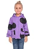 Arshiner 女児 キッズ レインジャケット アウター レインコート 防水パーカー US サイズ: 110 (Age for 3-4T) カラー: パープル