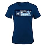 International Soccer Girls 7 – 16半袖"バナー" Tee ブルー