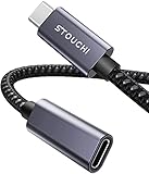Stouchi USB Type-C 延長ケーブル 1M【PD100W/5A急速充電・10Gbps高速転送・4K@60Hz映像出力】USB 3.2 Gen2 / Thunderbolt 3対応 双方向Type-C オス-メス アルミ合金 高耐久ナイロン編組 MacBook/iPhone/Galaxy/Switch / PSVR2 / Surface 対応