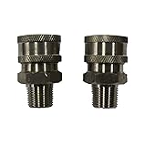 Shark Pressure Washers 89222160 Stainless Male Coupler, 3/8-Inch, 2-Pack [並行輸入品]