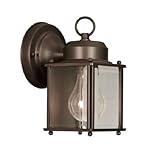 Livex Lighting 2005-07 Outdoor Wall Lantern with Clear Beveled Glass Shades, Bronze [並行輸入品]