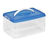 Snap 'N Stack Storage Containers 6X9 2.5 2 Layers Blue Rectangle by Snapware