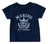 ニシキ (チャックル) chuckle *ボンシュシュ* マリンTシャツ ブルー 95cm P2256-95-31