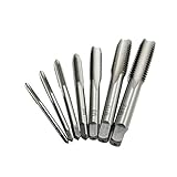 7ピース/セットベアリング鋼テーパーhss m3-m12機スパイラルポイントストレート溝付きねじ山手タップドリル