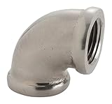 Jaclo 16301 – 12-sn 90度エルボ1 / 2 " IPS、サテンニッケル