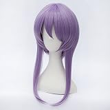 Netgo 耐熱コスプレウィッグ セミロング 三つ編み 柊シノア風 アニメカツラ 紫髪メッシュ仮装 コスチューム小物