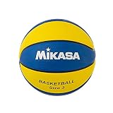 ミカサ(MIKASA) バスケットボール 3号(ジュニア・キッズ向け)ゴム イエロー/ブルー B3JMR-YBL