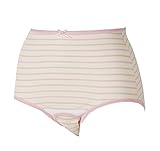 ピジョン 産じょくショーツ2枚組 マルチボーダー&無地(クロッチオープン) L~LL ピンク
