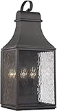 Elk Lighting 47073/3 Forged Jefferson Collection 3 Light Outdoor Sconce, Charcoal [並行輸入品]