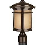 Progress Lighting P6424-20 1-100W Med Post Lantern, Antique Bronze by Progress Lighting