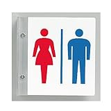 ユニット トイレ突出し表示 842-58 男女セット