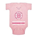 NHL Boston Bruins Beeler幼児クリーパーOnesie、6ヶ月、ピンク