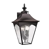Feiss OL1004ORB 4-Bulb Outdoor Wall Lantern, Oil Rubbed Bronze Finish [並行輸入品]