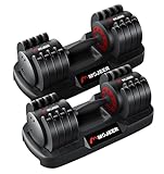 MOJEER ダンベル 可変式 11.5kg/20kg/25kg/32kg 1個 2個セット アジャスタブルダンベル 1.8~11.5kg/