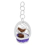 Guangqi Lifelike Little Sleeping Catペットwith布マットバケットバスケットPlush Toy動物Ornaments As description 167