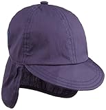 エムジュニア 日除け付きハット ネイビ48cm