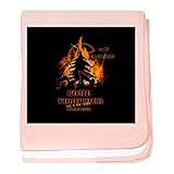 CafePress – Wild Fire – スーパーソフトベビー毛布、新生児おくるみ ピンク 06667104406832E