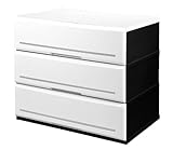 リビングチェスト 衣装ケース 3段 木天板 W W620-3