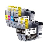 【SEASKY】LC3111-4PK 顔料 4色セット+ブラックx2 お得な6個セット ブラザー Brother 対応 LC3111 互換インク 純正 と併用可能 残量表示機能付 プリンター用 ISO9001認証工場 DCP J572N J577N J582N J978N J998DN J973N J982N J987N インク