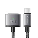 Mcdodo 140W USB-C to Mag-safe 3 磁気充電ケーブル 2m 140W急速充電 PD3.1新急速充電規格 強力な磁気 マグセーフ3 充電コード PD充電 Mac機種対応 MacBook Air (13インチ/15インチ M4/M3/M2チップ) 、MacBook Pro（14インチ/16インチ M5/M4/M3/M2チップ)などMag-safe 3端末対応 ブラック