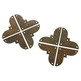 20個入り アンティーク調 ボックスコーナー コーナープロテクター 装飾金具 ブラケットプロテクター レトロスタイル 装飾 ネジに付き