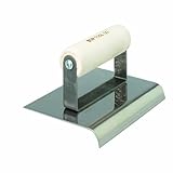 Bon 12-843 6-Inch by 3-Inch Stainless Steel Concrete Sidewalk Edger with 3/8-Inch Radius and 1/2-Inc