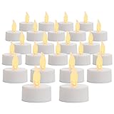 Inglow cg29619whプラスチックTealights 24パック、ホワイト