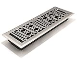 Accord AMFRSNCA414 Cathedral Floor Register, 4-Inch x 14-Inch(Duct Opening Measurements), Satin Nick