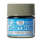 GSI クレオス(GSI Creos) GSIクレオス アクリジョンカラー RLM02グレー つや消し 10ml 模型用塗料 N70
