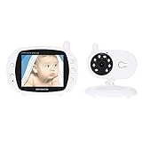 KKmoon 3.5インチ　2.4GHz ベビーモニター　双方向インターホン/8IR LED/3曲子守唄　ベビーモニター　ワイヤレス 850