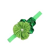 LUOEM アイルランド語Shamrockヘッドバンド聖パトリックの日ベビーヘッドバンドベビーヘッドウェアアクセサリー（グリーン）