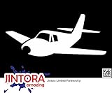 JINTORA ステッカー/カーステッカー - AIRPLANE - Pilot Wings - 飛行機 - パイロットウイングス - 152mm x63mm - JDM/Die cut - 車/ウィ