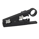 uxcell ワイヤー カッター RG59 RG11 CAT5 ワイヤー ストリッパー ストリッピング クリンパー